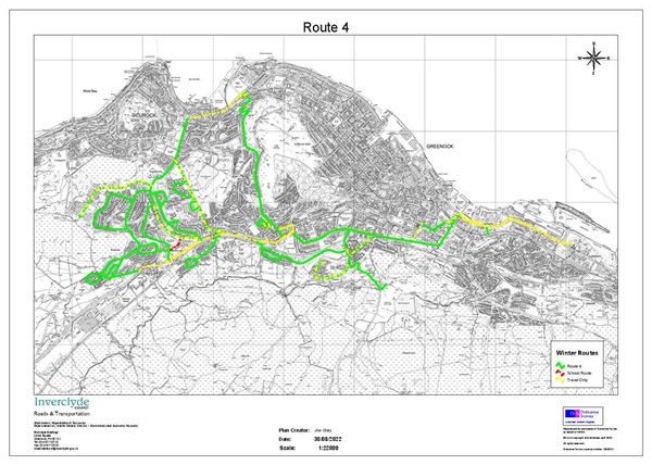 Map of Gritting Route 4